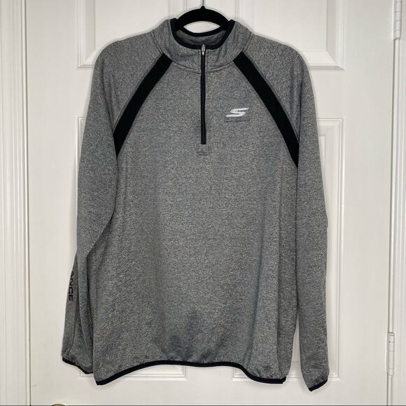 Skechers Other - SKECHERS Mens Performance GoRUN Lightweight 1/4 Quarter Zip Pullover Jacket